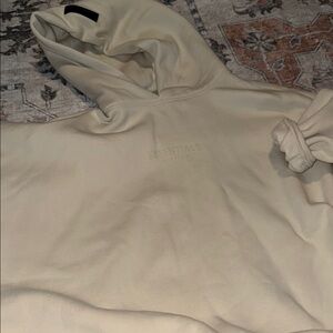 Essentials Cream Sweater Soft Textured Fabric